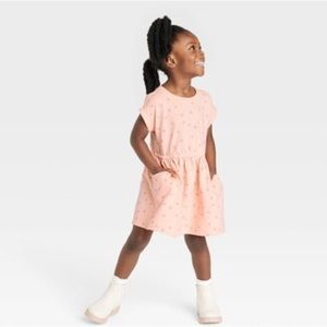 Cat & Jack toddler Hearts short sleeve dress 2t